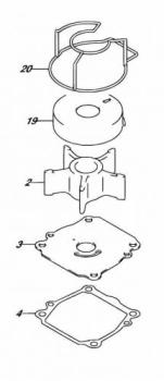 Wasserpumpen Reparatur-Satz für Suzuki DF 100A / DF 115A / DF 140A