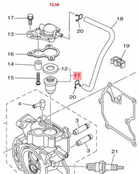 Yamaha Thermostat für F2,5B / F4B / F5A / F6C