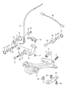 Fernschaltumrüstsatz für Suzuki DF4/DF5/DF6 (2002-2015)