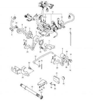 Fernschaltumrüstsatz für Suzuki DF9,9B (ab 2015) DF15A/DF20A (ab 2012)