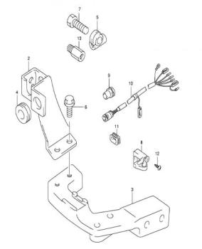 Fernschaltumrüstsatz für Suzuki DF9,9/DF15 (1998-2004)