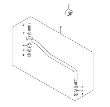 Lenkbügel / Tillerarm für Suzuki DF25A/DF30A