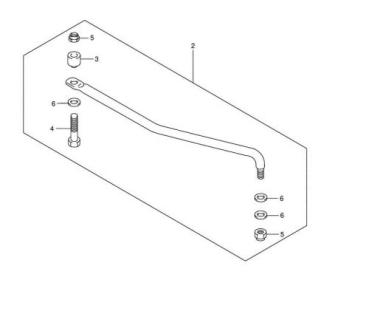 Lenkbügel / Tillerarm für Suzuki DF8A/DF9,9B/DF15A/DF20A