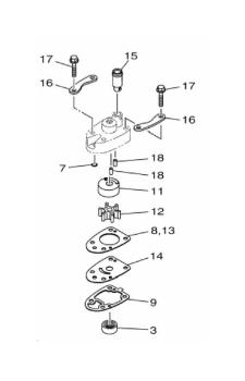 Wasserpumpen Reparatur-Satz für Yamaha F2.5B