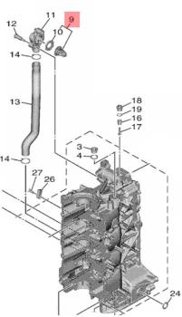 Yamaha Thermostat für F80D / VF90A / F100F