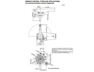 Yamaha Schaltkasten 6X3 Rechts mit Powertrimm-Schalter