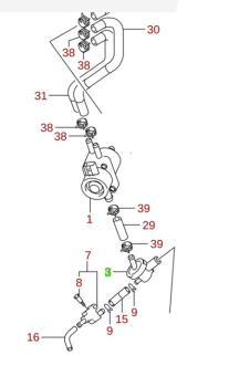 Kraftstofffilter für Suzuki DF 25A / DF 30A (Zur Hochdruckpumpe)