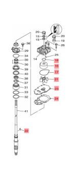 Wasserpumpen Service Kit für Yamaha F225F, F250D, F300B